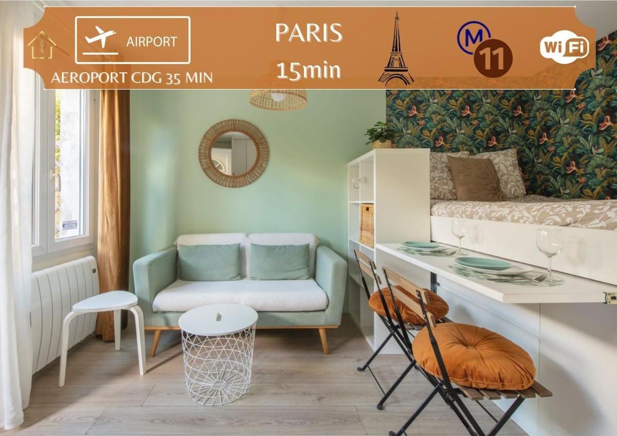 Benfleet 2 Cocooning Studio Proche Paris Romainville Eksteriør bilde